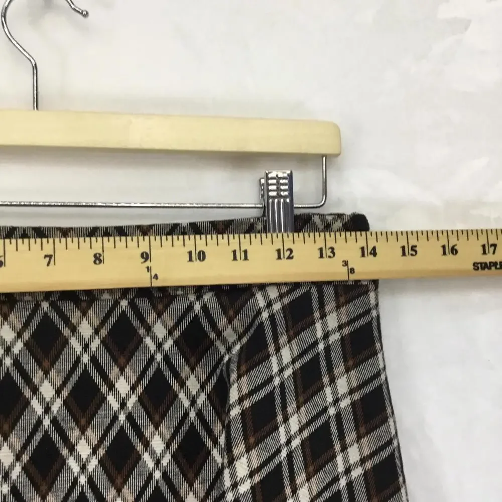 FRENCH KISS Aline Plaid Print School Girl Mini Skirt, Short Included Sz M